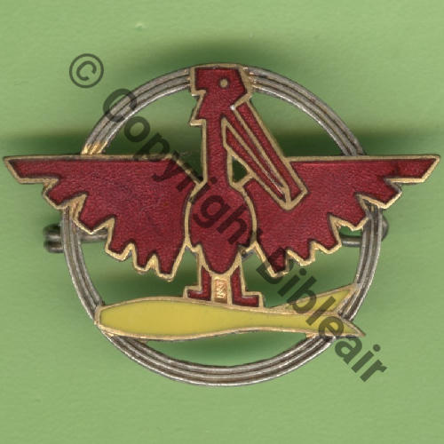 CIE AIR 20.121 XAFFEVILLERS  SM Bol Dos irreg scintillant PATTES NON AJOUREES Src.Y.GENTY 58Eur(x2) 